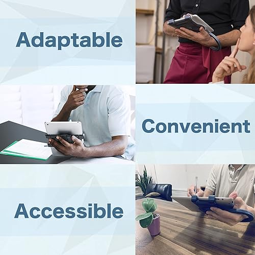 Miniatura 6 de Actualización Soporte de agarre de mano para tableta y soporte para dibujo de tableta, lectura, trabajo, escritura, ángulos libres, colgar en la
