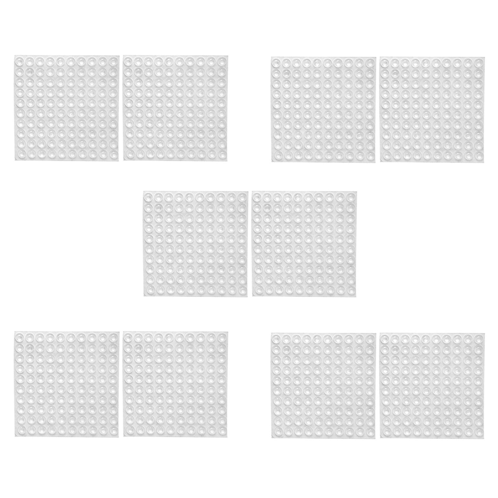 Tapis de protection auto-adhésifs transparents amortisseurs de butée de meuble