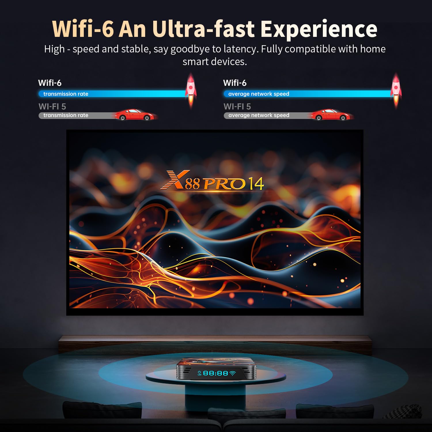 GREVA 8K Android 14.0 TV Box 2025, Android Box 2GB RAM 32GB ROM, Internet TV Box RK3518 Chipsatz Unterstützung 2.4GHz/5.0GHz Dual WiFi6 HDR10 BT5.0 USB3.0 Ethernet LAN 3D HD Smart TV Box Bluetooth