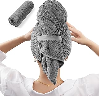 Large Microfiber Hair Towel Wrap for Women
