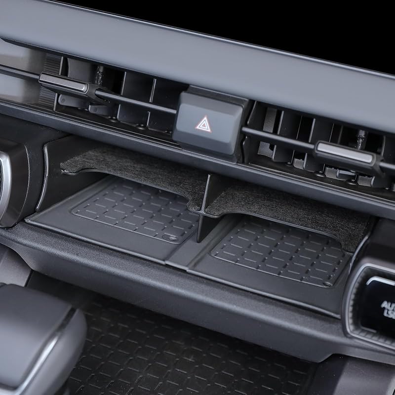 Kit com 2 Organizadores para Console Central do Toyota RAV4 2026 com Bandeja para Carregamento sem Fio, ABS e Tapete de Silicone HOLEMISINN