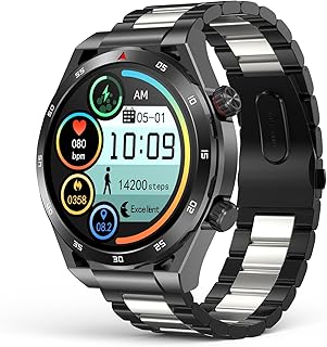 Smart Watch, Smart Watch with Bluetooth Call, Fitness Watch with BlodPreessure/HR/Sleeep, 1.39"; HD Smartwatch for Men Wom...