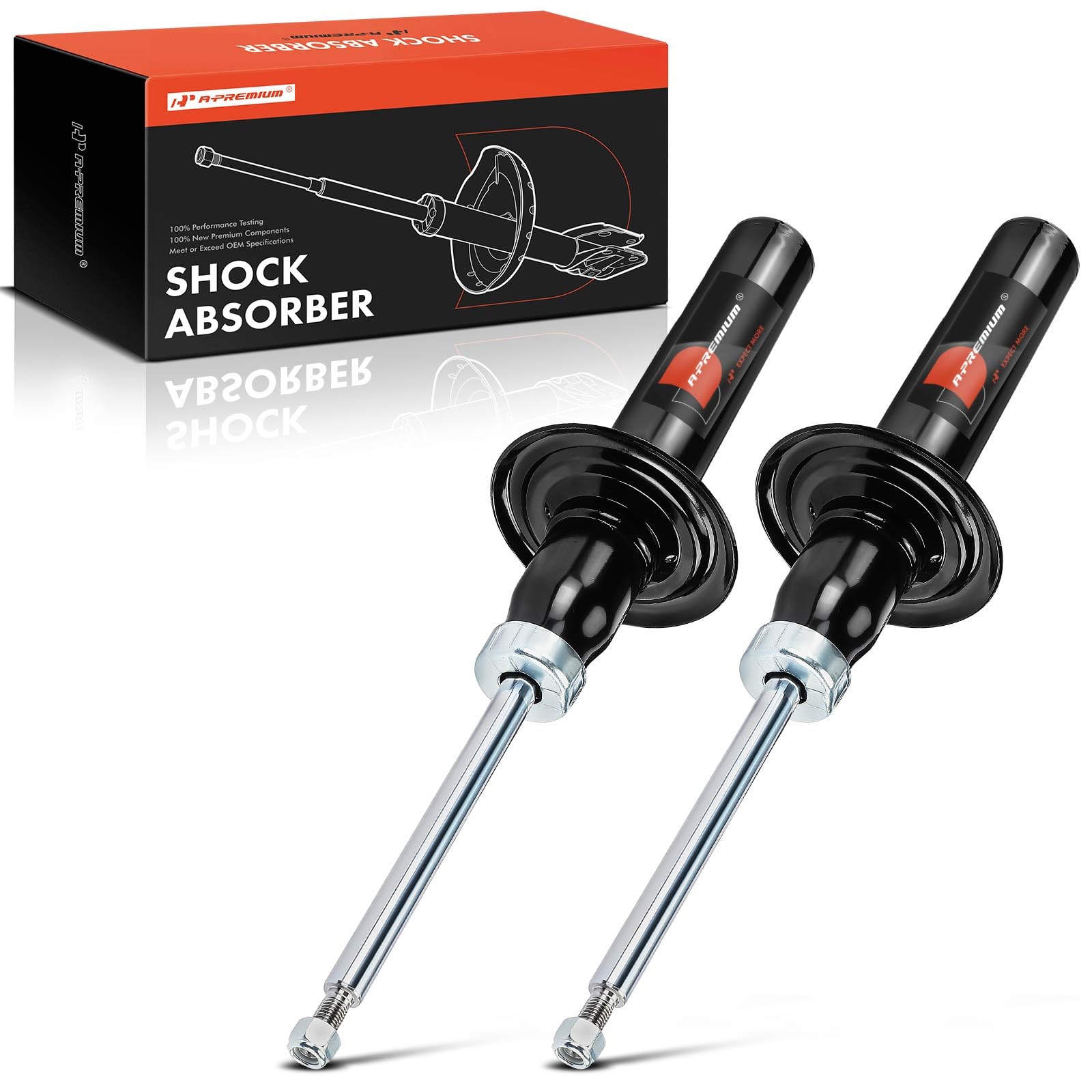 A-Premium Front Pair (2) Strut Assembly Compatible with Audi A4 2009-2016, A4 Quattro 2009-2016, Driver and Passenger Side