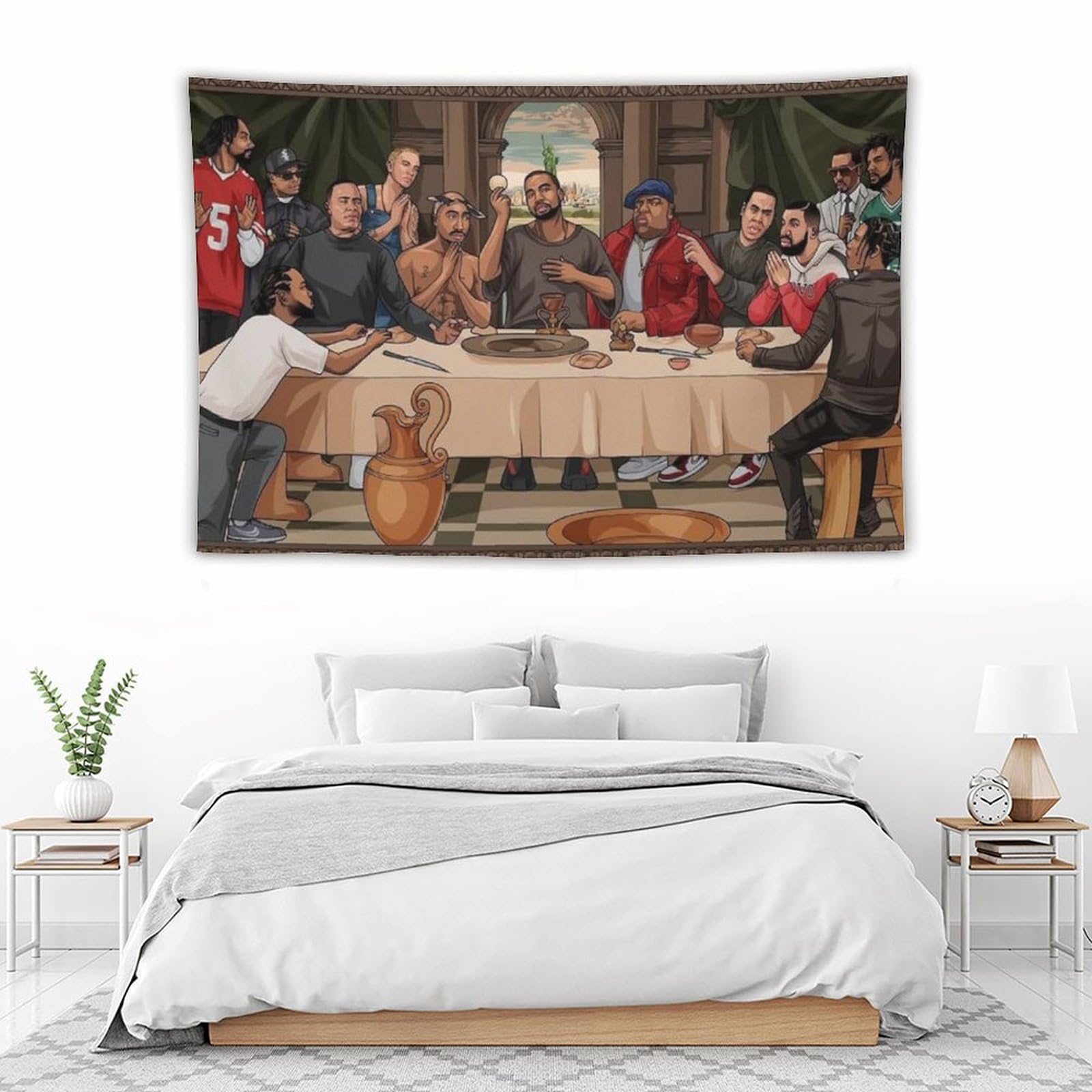 Poster da parete con stampa di cantante rap hip hop con stelle (33), decorazione artistica da parete per camera da letto e soggiorno, 152,4 x 228,6 cm