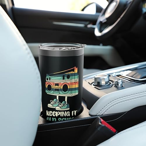 Miniatura 6 de Keeping It Old School 80s 90s Retro Cassette Radio Stainless Steel Insulated Tumbler