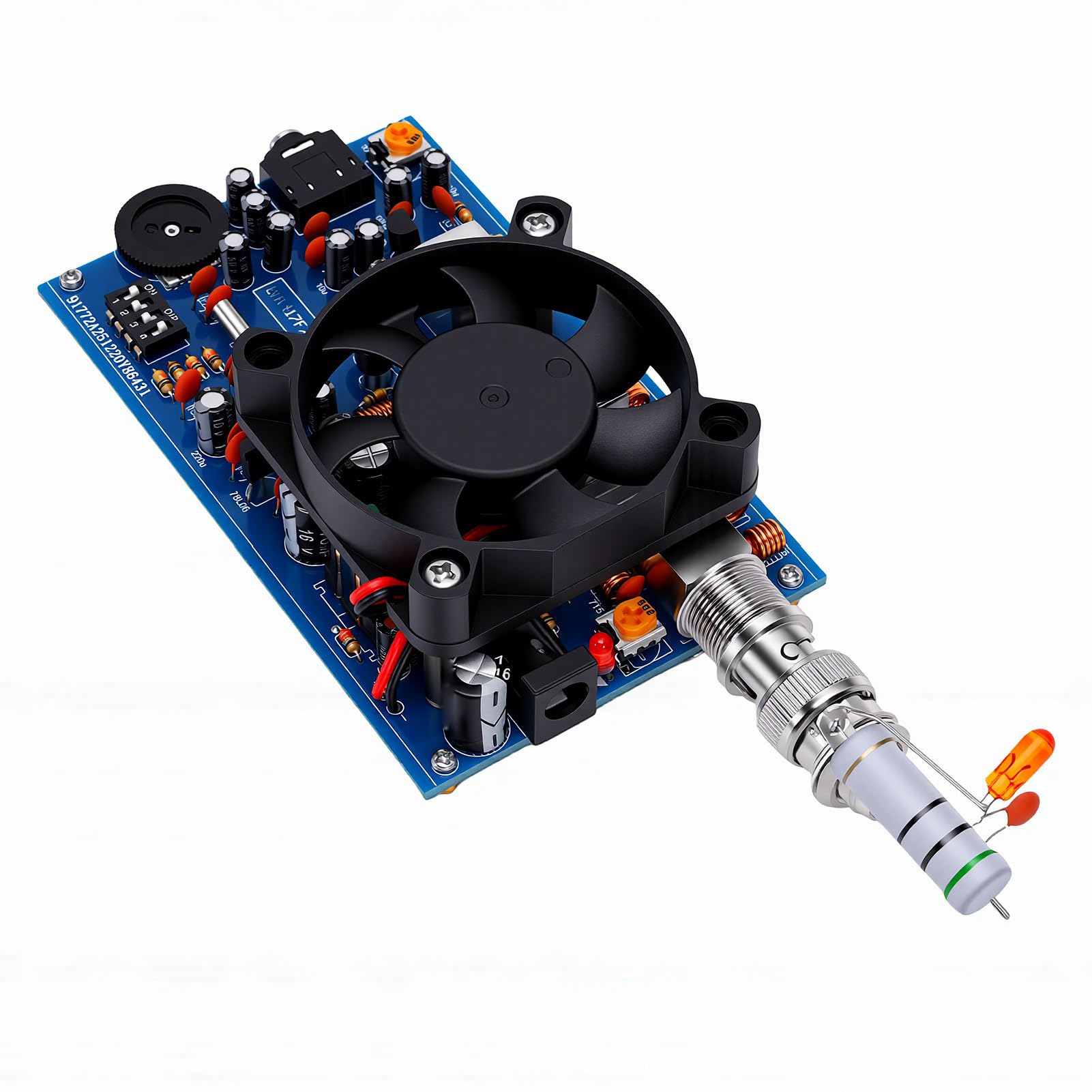 Annadue FM-Stereo-Sender, Analoger Chip, 6 Bis 12 V Spannungsversorgung, Fernübertragung, Stereo-Sound-Sender für Radio-Enthusiasten, Studenten-Radio-Lernen