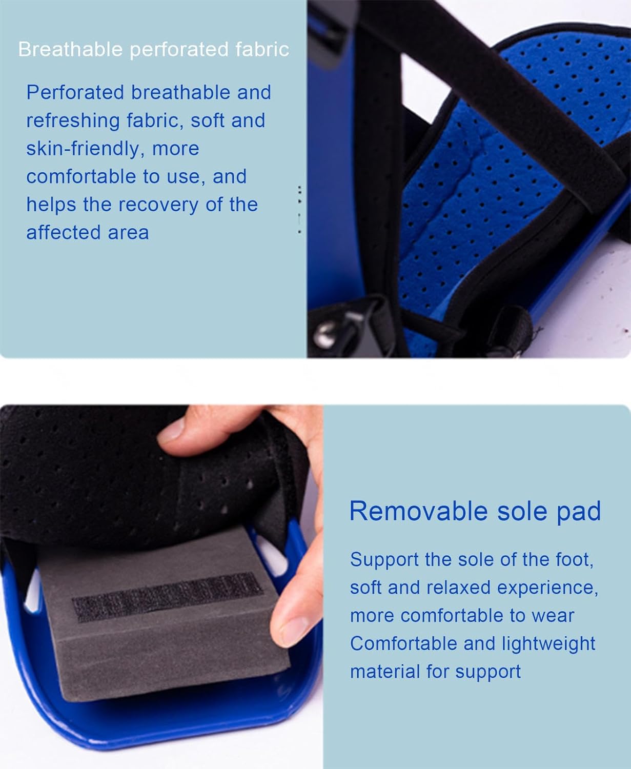 VIDECOR Medical Inflatable Walking Boot, Orthopaedic Foot, Fracture Boot, Ultralight Walking Boot for Sprained Ankle, Stress Fracture, Broken Foot or Achilles Tendonitis,M