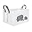 QUEENLALA Rectangular Laundry Hamper/Foldable Nursery Laundry Basket for Organizing/Storage Bin Baskets/Children Toy Office Bedroom/Toy Bin Closet Shelf BasketsRec-Parent-child elephant