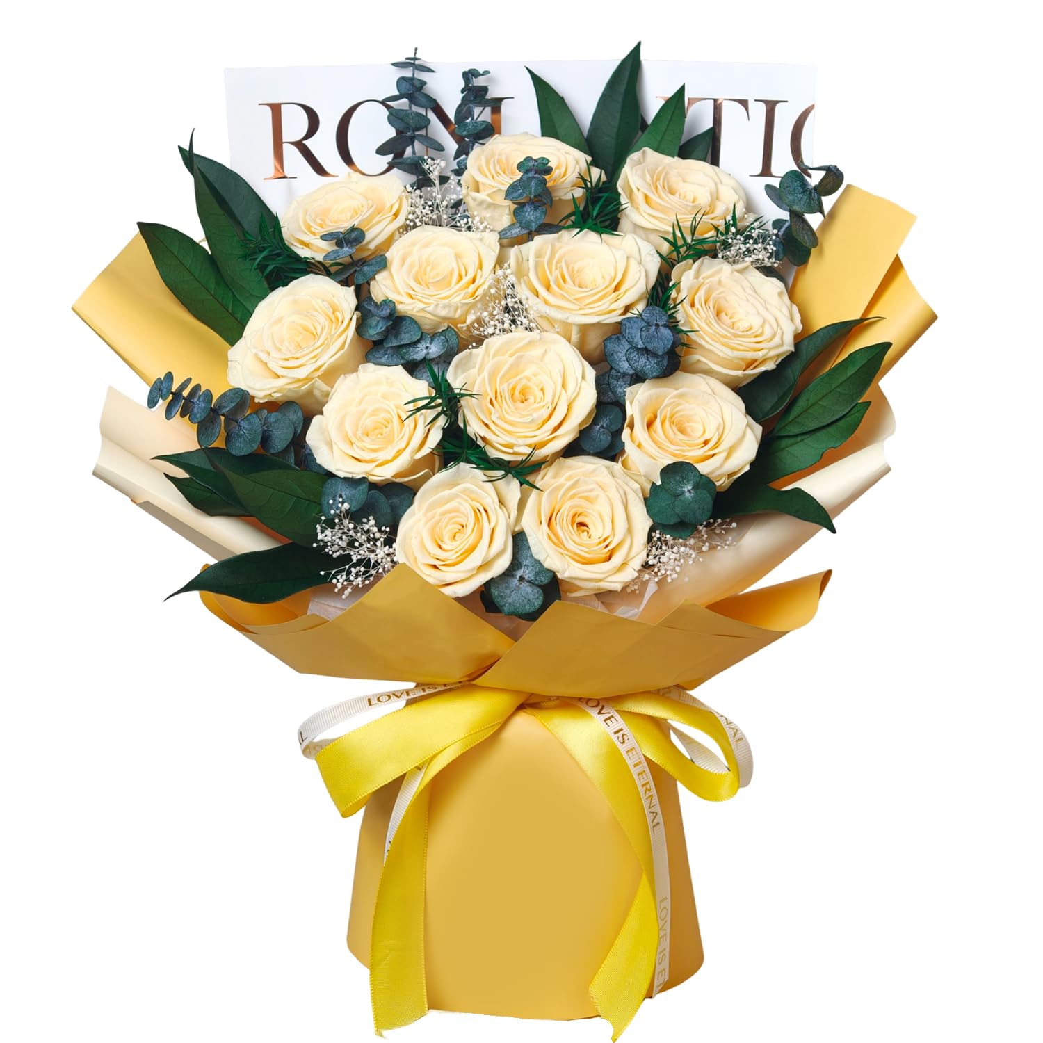 Vrioca Preserved Flowers Bouquet - Large Orange