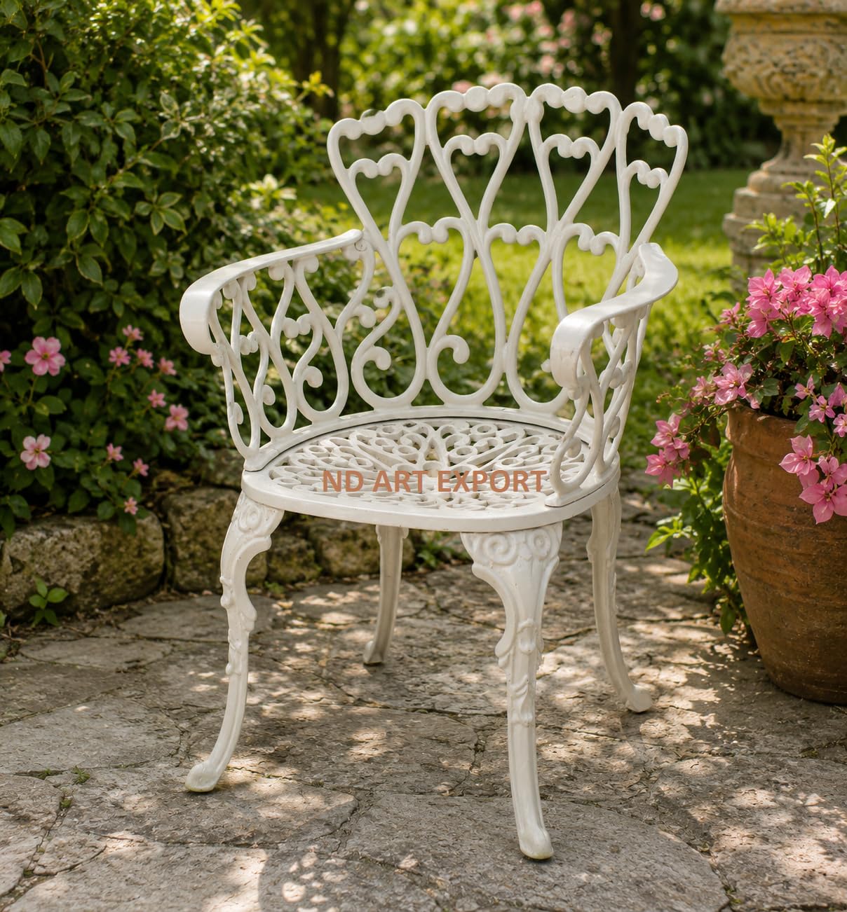 ND Art Export Casting Outdoor Arm Chair Manufacturer Rajasthan, Poli Garden Patio Seating Single Seater Chair, Color Optional I Garden, Balcony and Outdoor Furniture-image-13
