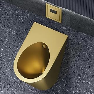 Wall Mounted Stainless Steel Men's Urinal - Smart Sensor Splash-Proof Design for Commercial & Residential Use Perfect for Hotels Bars Airports and Public Restrooms.