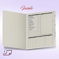 Vista 2 de Carpeta de listado de bienes raíces, lista de panel derecho, preimpresa en cartulina duradera con lista de verificación de cierre y puntos