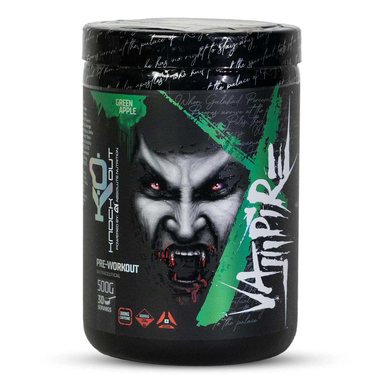 ABSOLUTE NUTRITION Knockout Nutrition Powder, 500G, 30 Serving, Vampire, Pre-Workout, With 300Mg Caffeine, Helps In Better Endurance, Increased Energy, Elevated Focus & Reduces Fatigue (Green Apple) (B0B7X1KKNV) Amazon Price History, Amazon Price Tracker