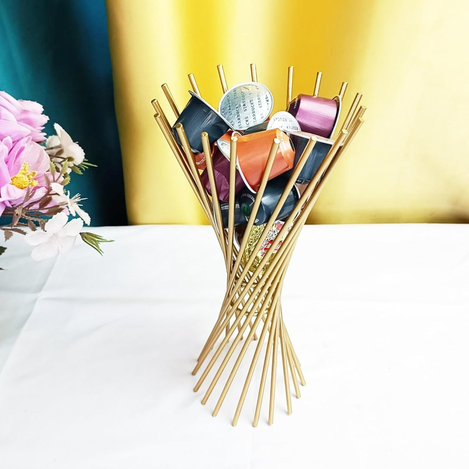 Coffee Capsule Iron Storage Rack Crystal Ball Rack Ornament