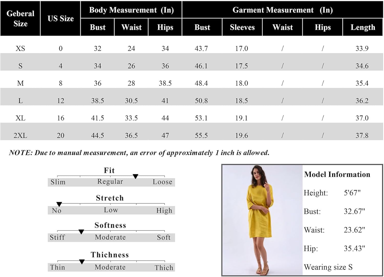 Amazhiyu Womens 100% Linen Summer Batwing Sleeve Short Dresses with Pockets - Image 6