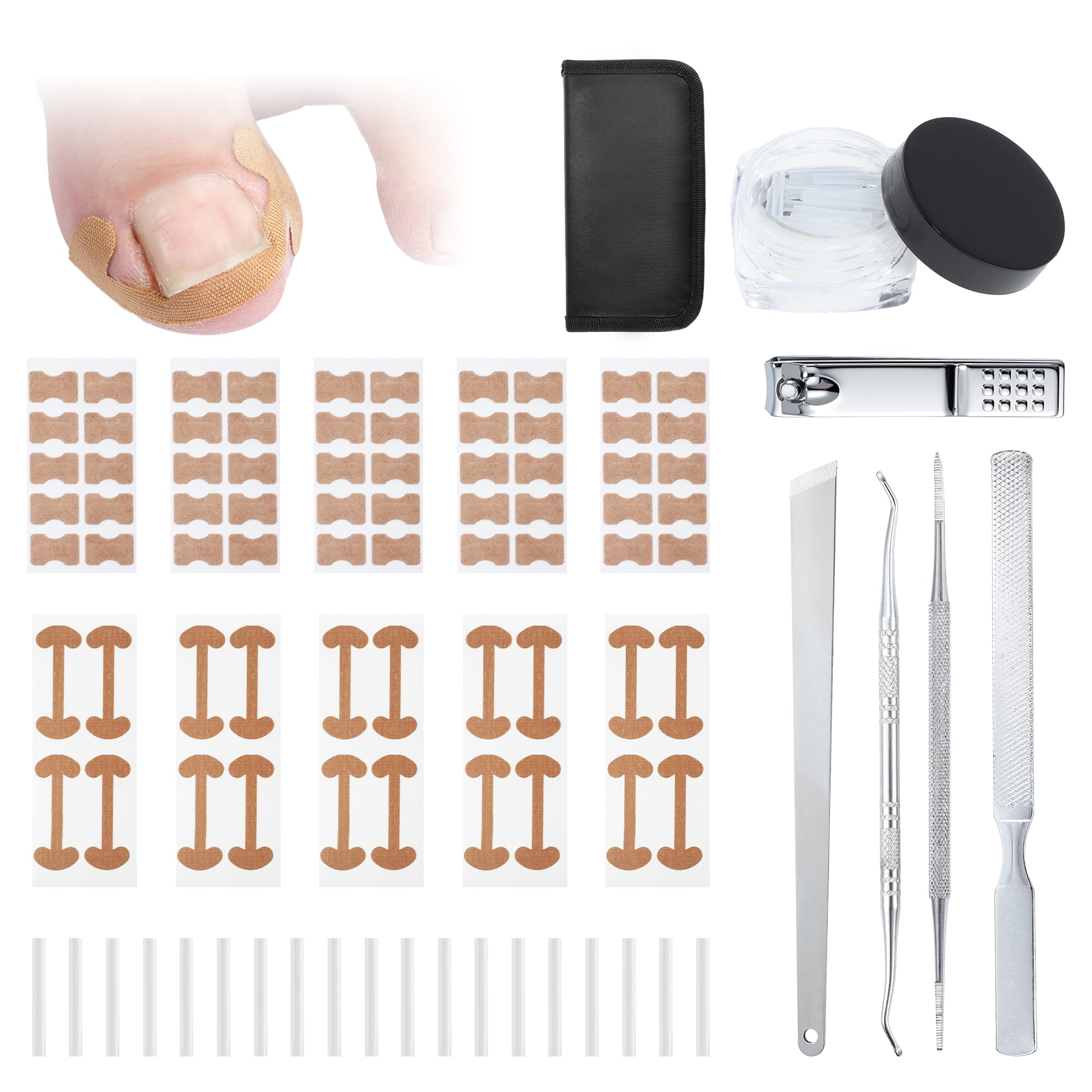 VOCOSTE Ingrown Toenail Corrector Kit with Leather Case