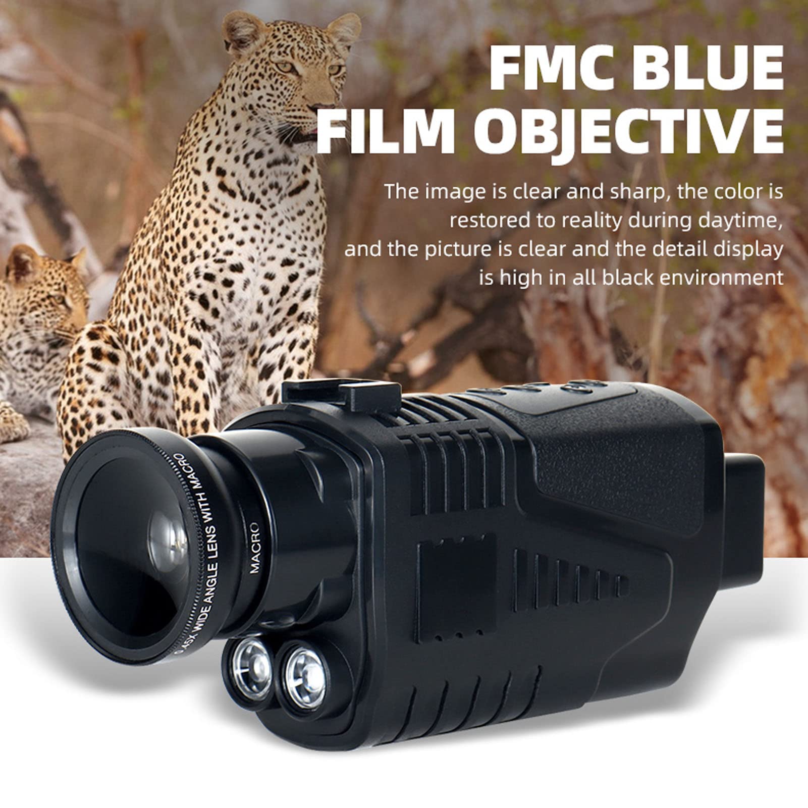 Digital Night Vision Monocular, 1.5 in TFT HD 1080P Display 24MP Digital Camera Recorder 5X Digital Zoom - Image 3