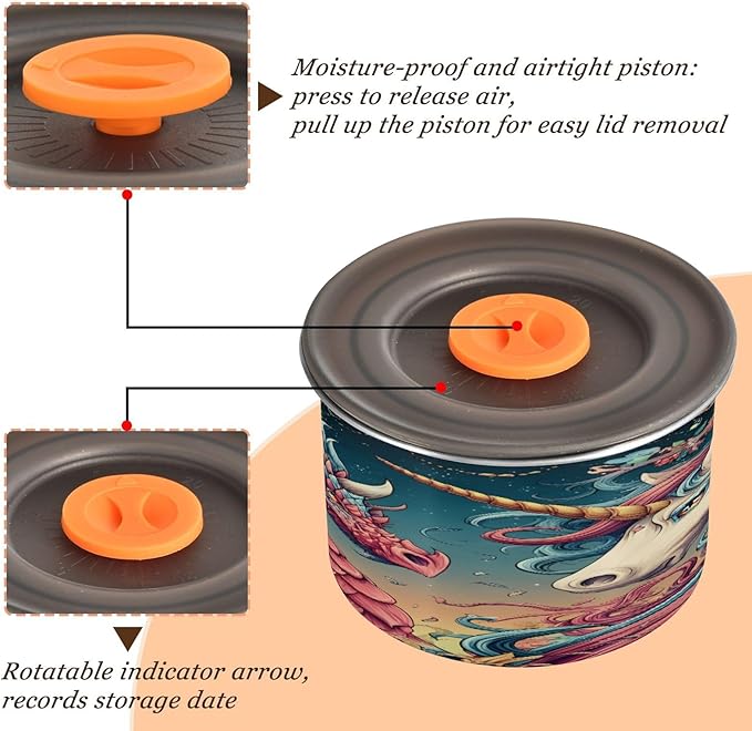 Almacenador de Alimentos ALAZA 30oz con Tapa, Acero Inoxidable miniatura 5