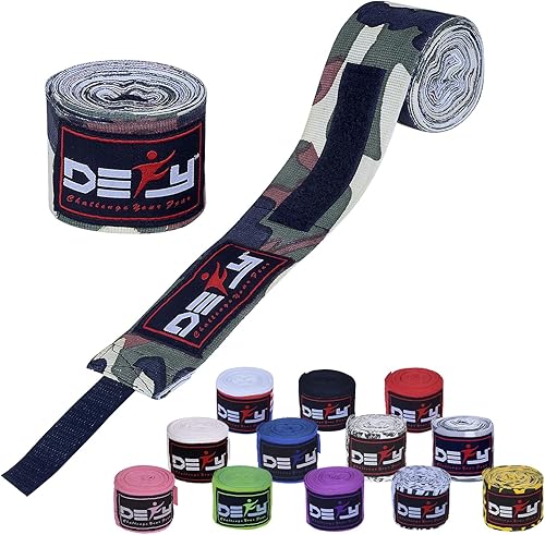 Miniatura 9 de DEFY - Vendas de mano profesionales de 180 pulgadas para boxeo, Muay Thai, vendajes elásticos para hombres y mujeres, par