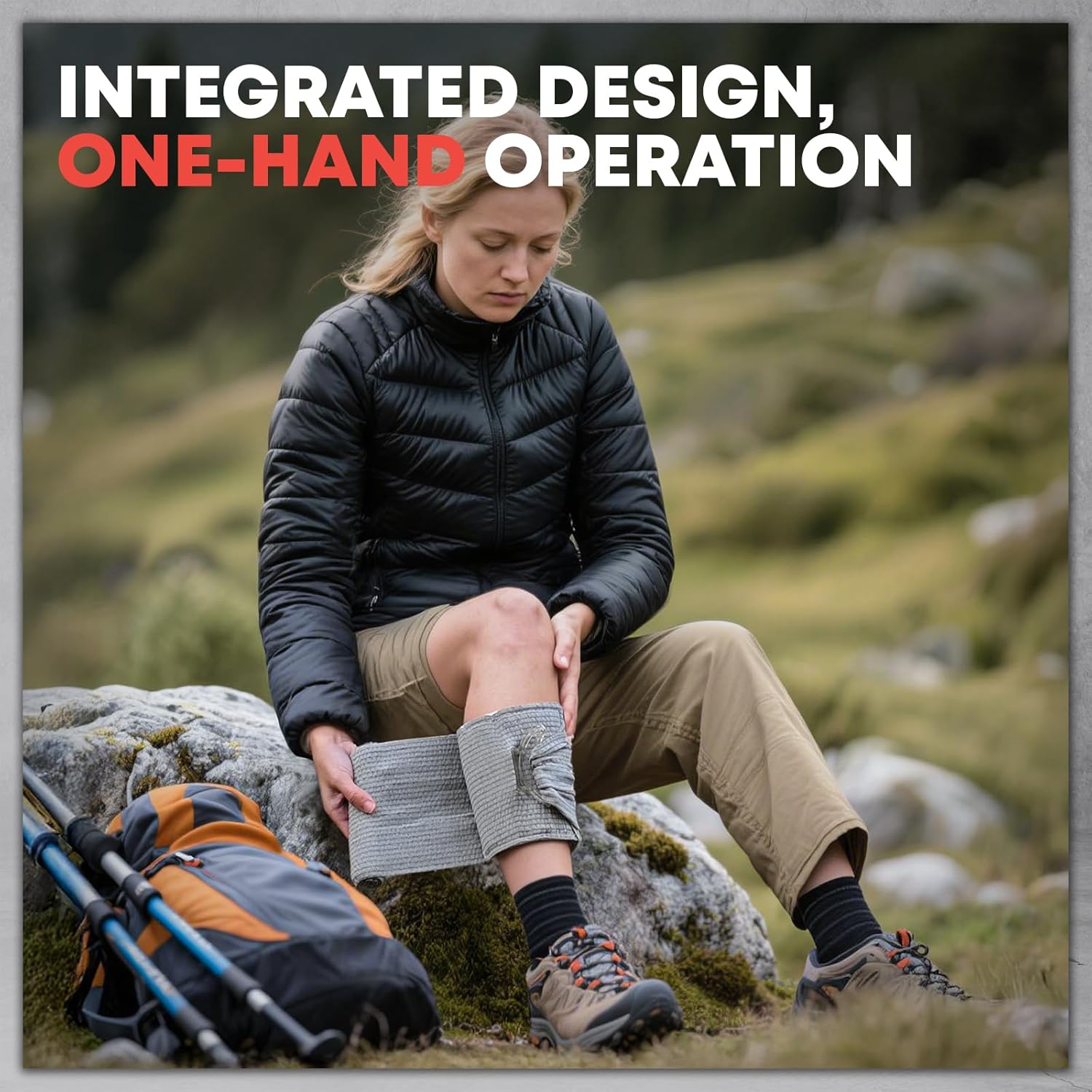 6" Israeli Emergency Bandage, Sterile Vacuum Sealed Compression Trauma Wound Dressing, Medical Pressure Bandage for Bleeding Control, Combat Tactical First Aid IFAK Trauma Kit Supplies - Image 4