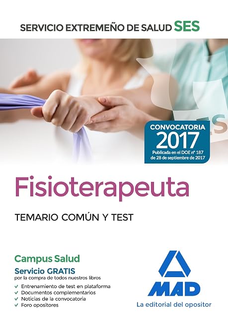 Portada de Fisioterapeuta del Servicio Extremeño de Salud . Temario común y test