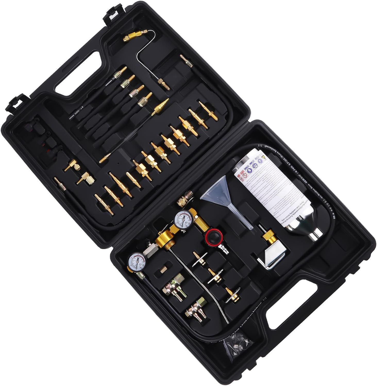 Car Fuel System Cleaning Equipment for Petrol Vehicles with Multiple Connectors 600ml 0-220PSI