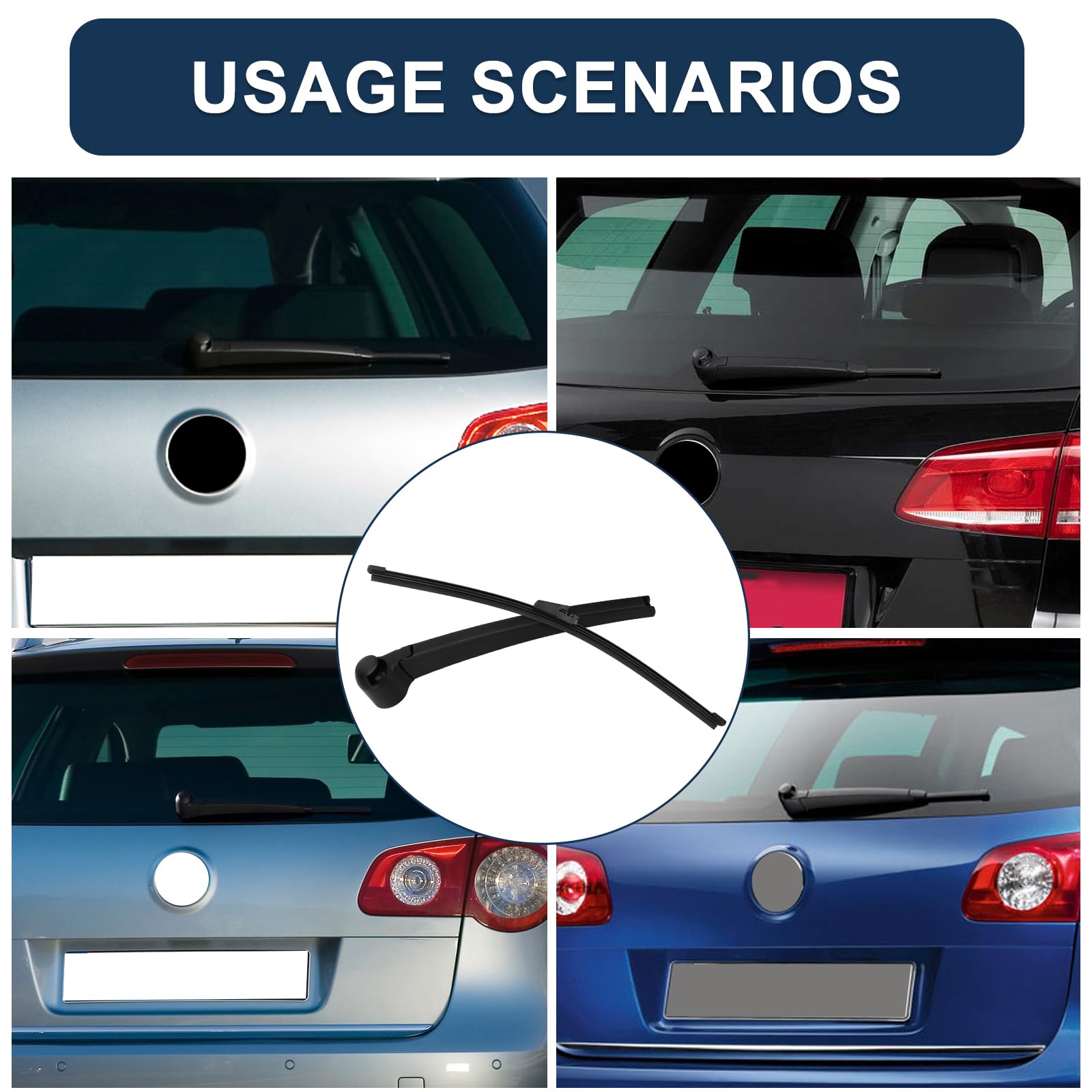 Set Braccio E Spazzola Tergicristallo Posteriore Per VW Golf 4 (2003-)