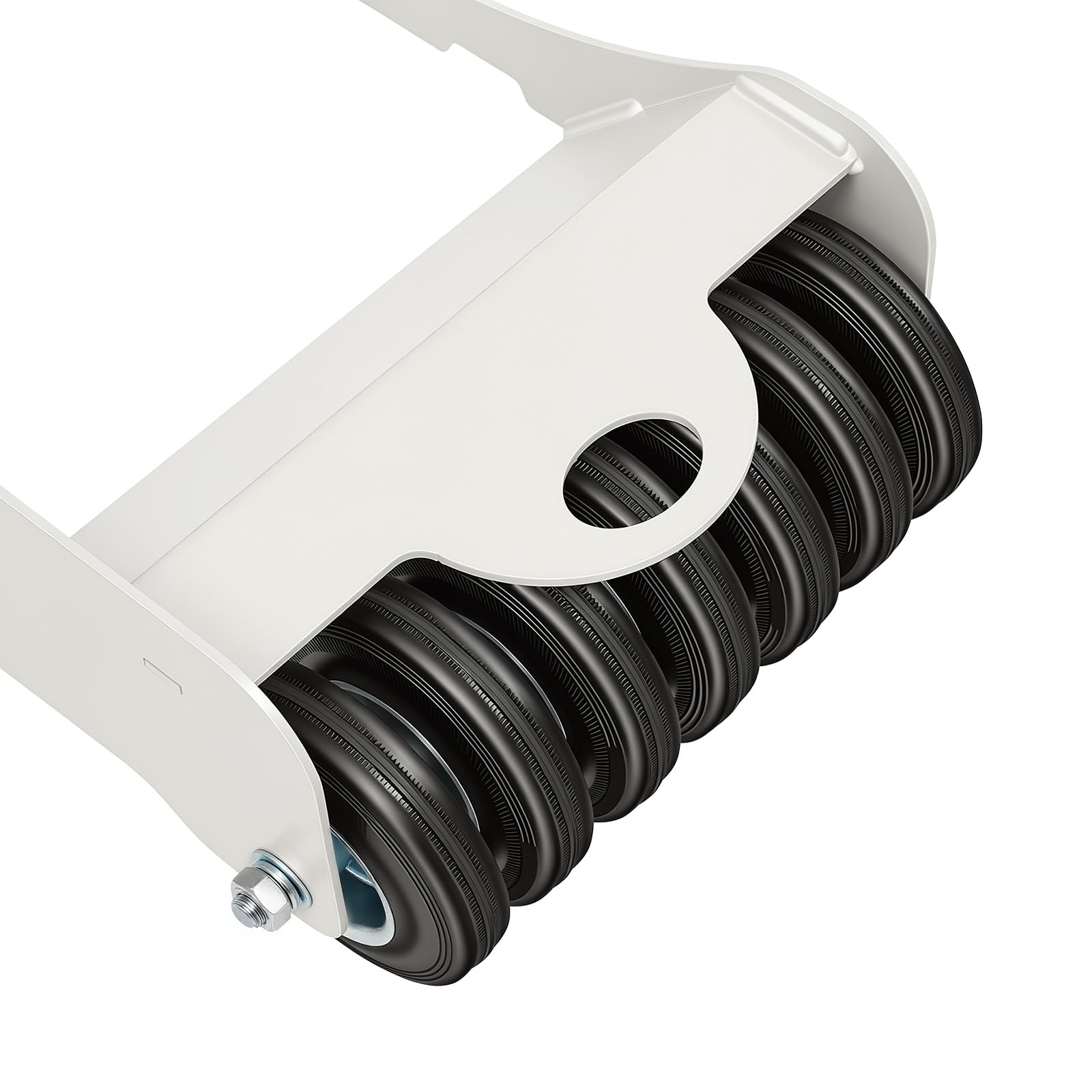 Tragbarer Rangierhilfe Auto 1 STK für Reifen bis 2041 kg, 14 Rollen Rangierhilfe Elektrofahrzeug-Notfallwagen, Auto Dolly für PKW, Wohnwagen, Rasenmäher, Garage, Schwarz/Silber