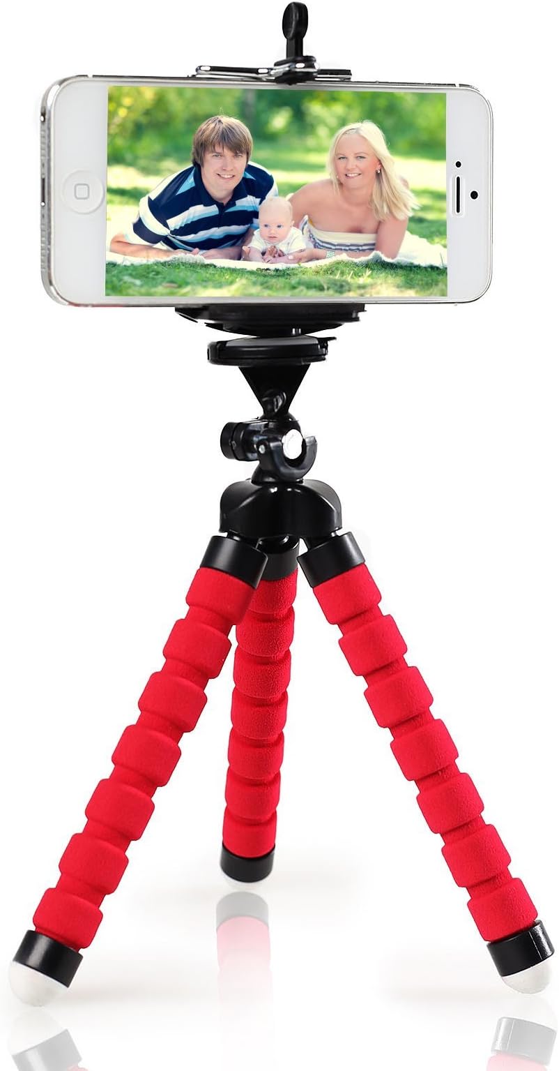 iPhone Tripod from Incredibly Lightweight Tripod for iPhone - Secure - Flexible - Mounting Legs for Taking Clear Photos - Recording Your Videos