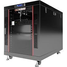 Sysracks 22U Premium Rack Mount Server 35" Depth Deep Network Cabinet, Server Rack with Fan, Removable Side Panels, Locking Glass Door Computer Cabinet Enclosure Network Rack Case PR 22.900
