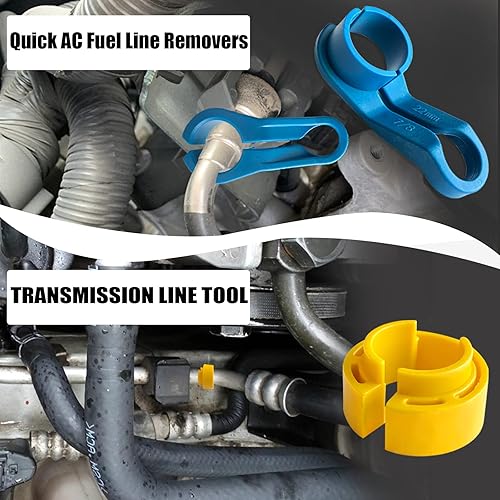 Miniatura 3 de 16 herramientas de desconexión de línea de combustible para automóvil, 14 516 38 12 58 34 78 pulgadas Master Quick Disconnect Tool Kit con kit de