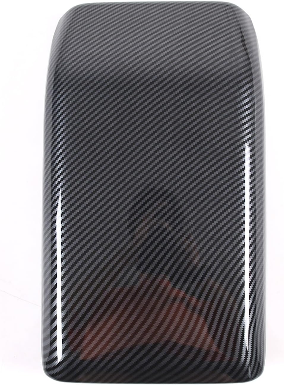 ABS Car Center Control Armrest Box Storage Box Cover Decorative Panel Compatible with Honda Accord 2023 2024 (Black Carbon Fiber)