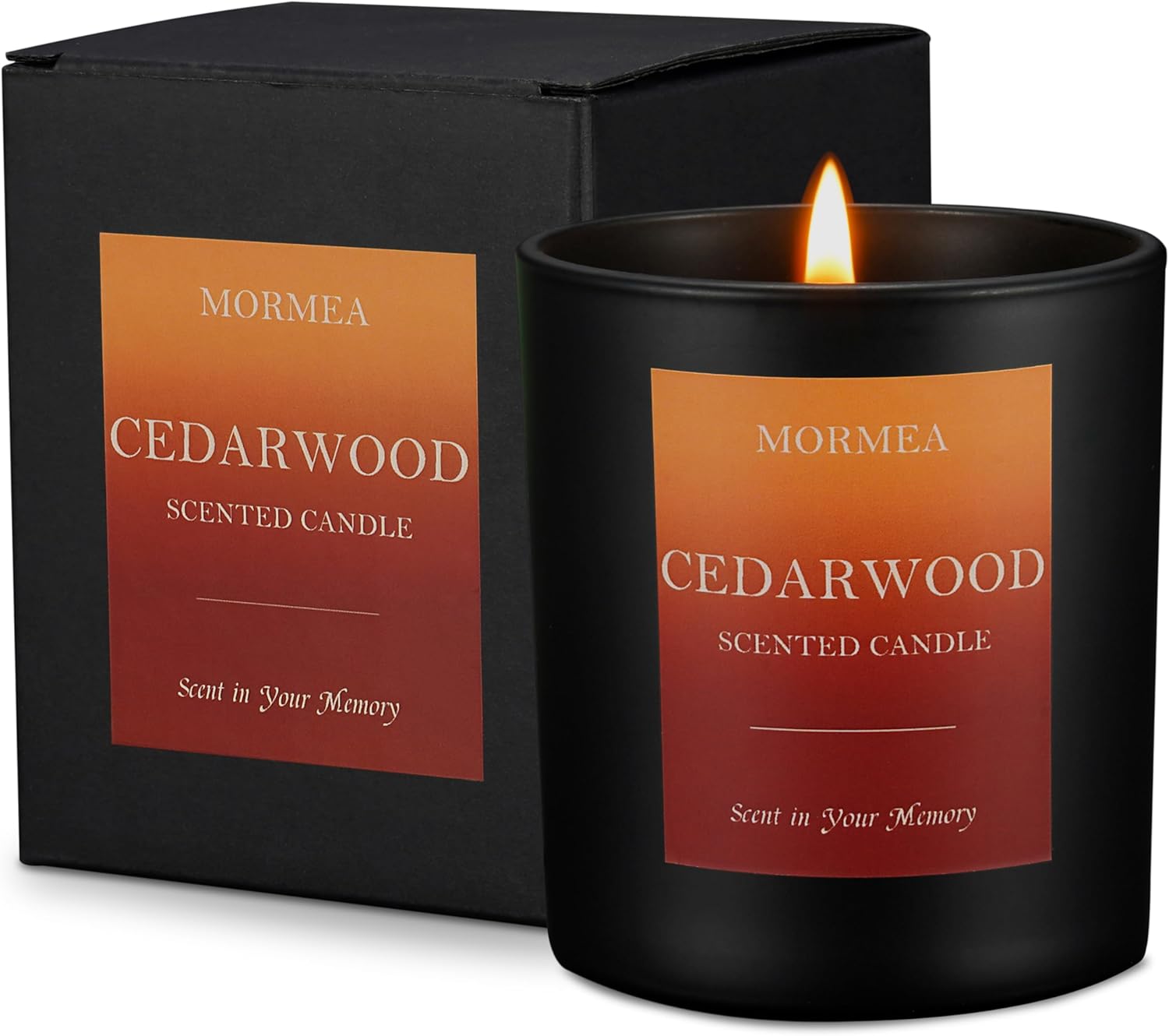 Cedarwood Aromatherapy Candle, 8oz Long Lasting Scented Candle for Home, Meditation & Stress Relief