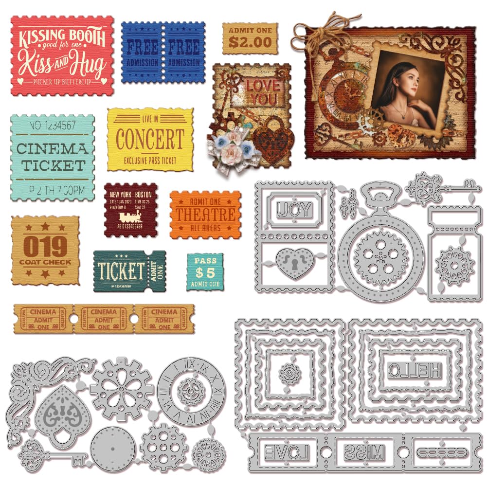 Matrices de découpe scrapbooking : créez un cadre photo vintage et dentelle au fini net