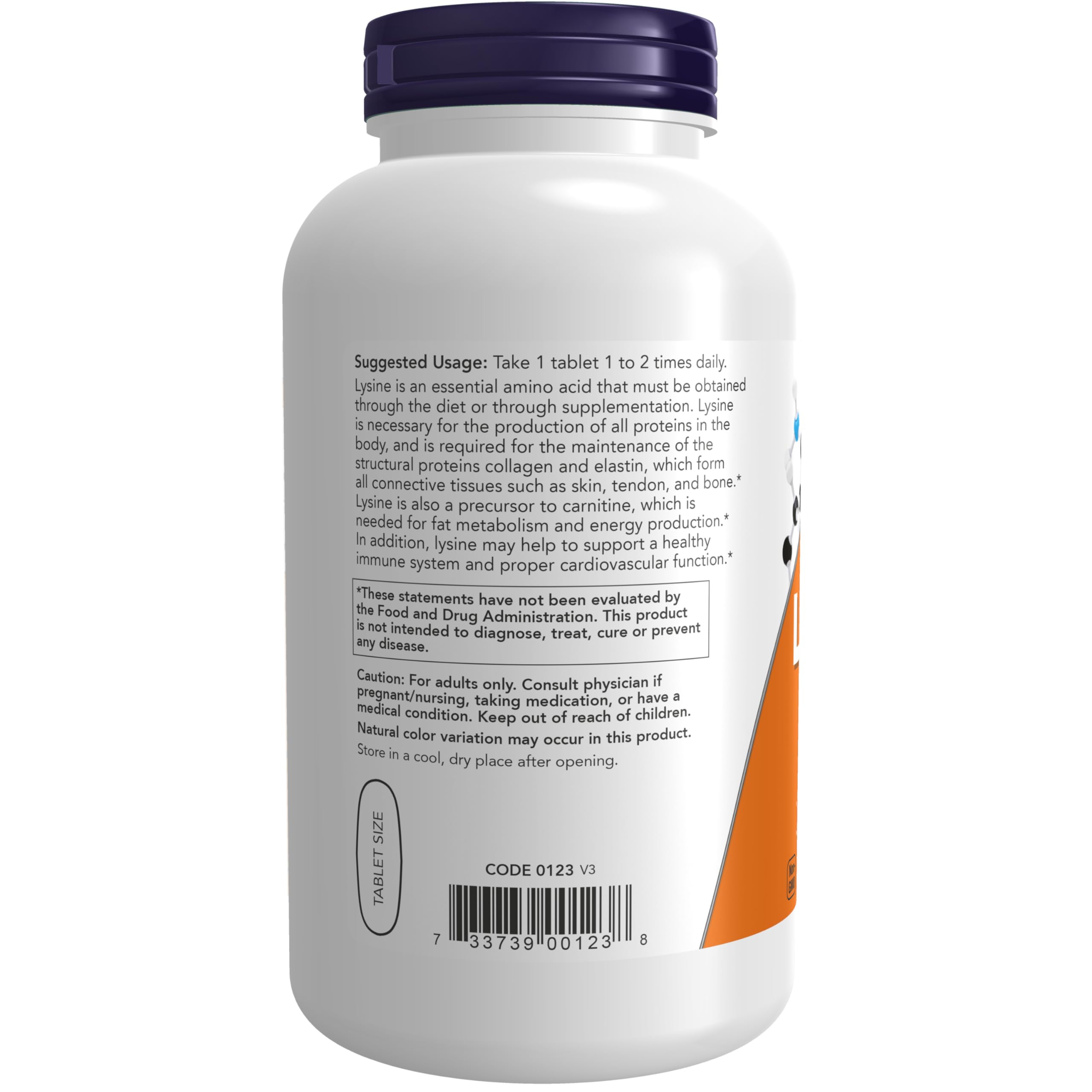 NOW Foods L-Lysine, 1000mg - 250 tabs