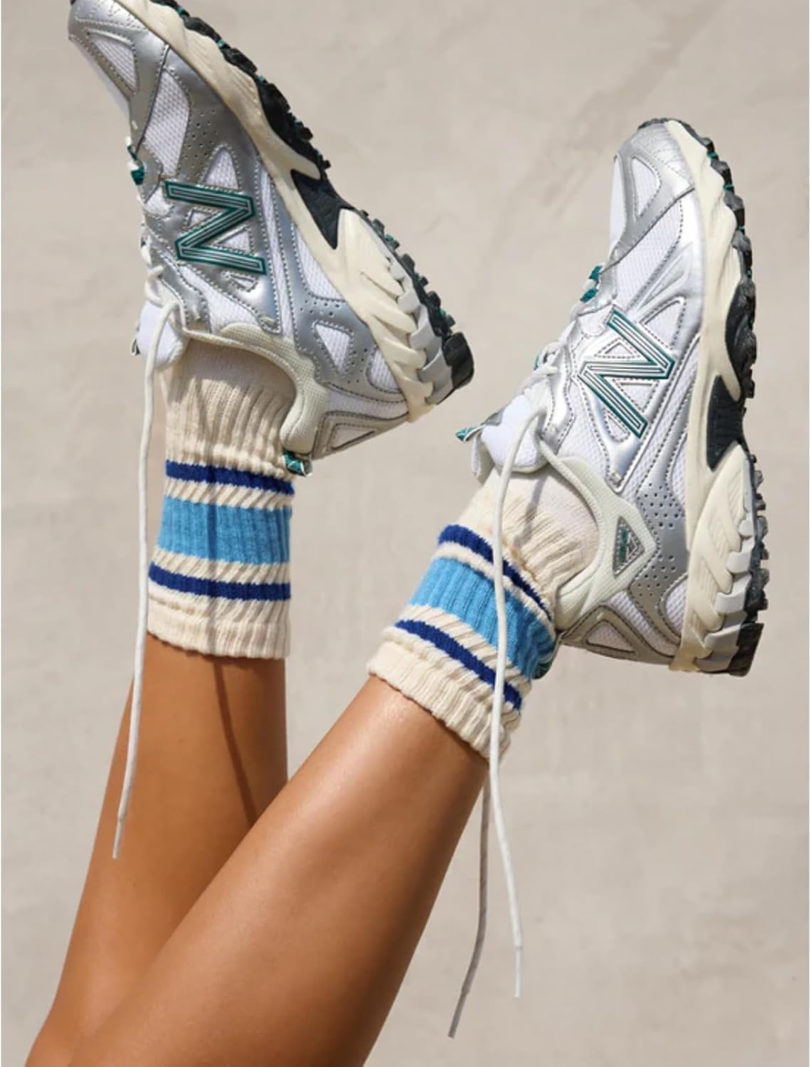 Fun Novelty Retro Striped Crew Socks For Women Sporty Calf Casual Cotton Tube Socks Women - Image 4