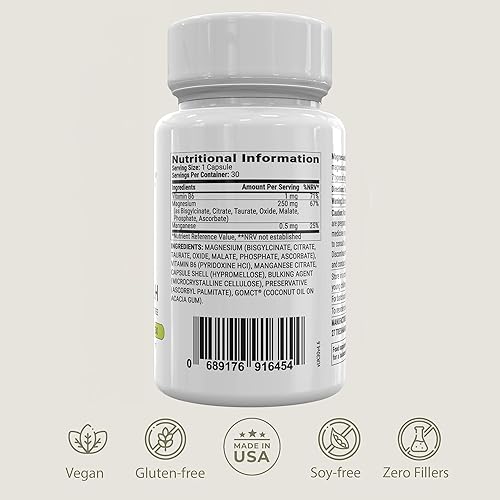 Miniatura 9 de BIOptimizers Suplemento innovador de magnesio con 500 mg - 7 formas de magnesio: glicinato, malato, citrato y más - Apoyo natural para el sueño