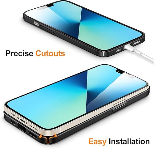 Miniatura 7 de JETech Funda delgada mejorada (0.033 in de delgado) para iPhone 13 de 6.1 pulgadas, cubierta de lente de cámara, protección completa, ajuste