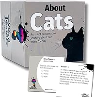 WORD TEASERS Cat Trivia Game: 150 Funny Cat Facts Cards for All Ages - Family Game Night Essential