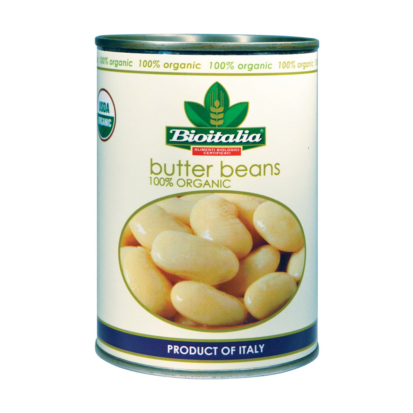 Bioitalia Butter Beans, 14-Ounce (Pack of 12)