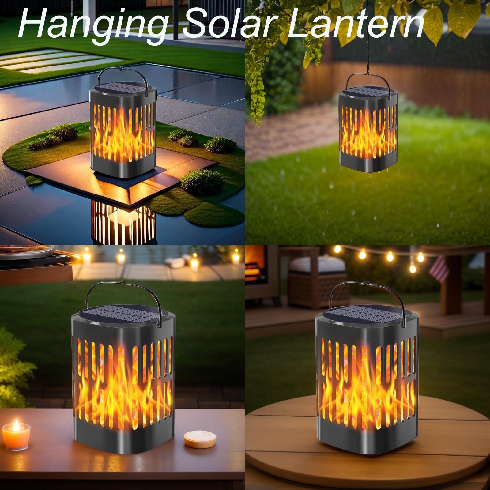 Status Pambula PAMBULASS3PK6 Lot De 3 Lampes Solaires D