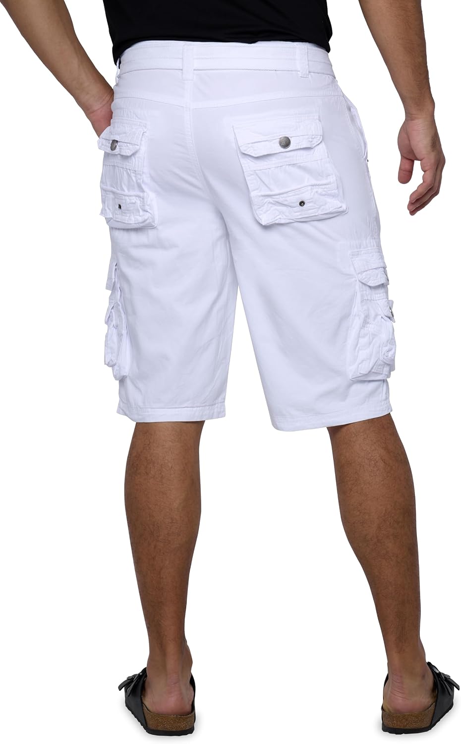 X RAY Mens Cargo Shorts Camo & Solid Colors 12.5" Inseam Knee Length Classic Fit Multi Pocket (Big and Tall Shorts for Men)