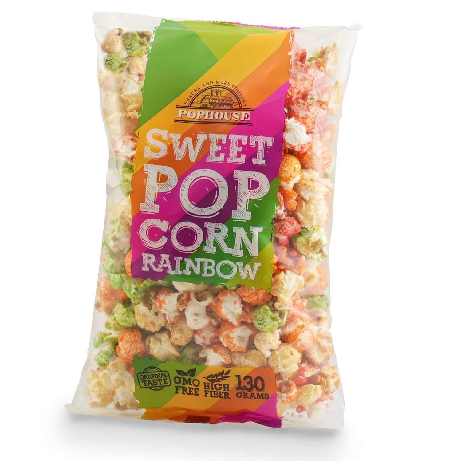 Pophouse Sweet Popcorn Rainbow farbig 130g