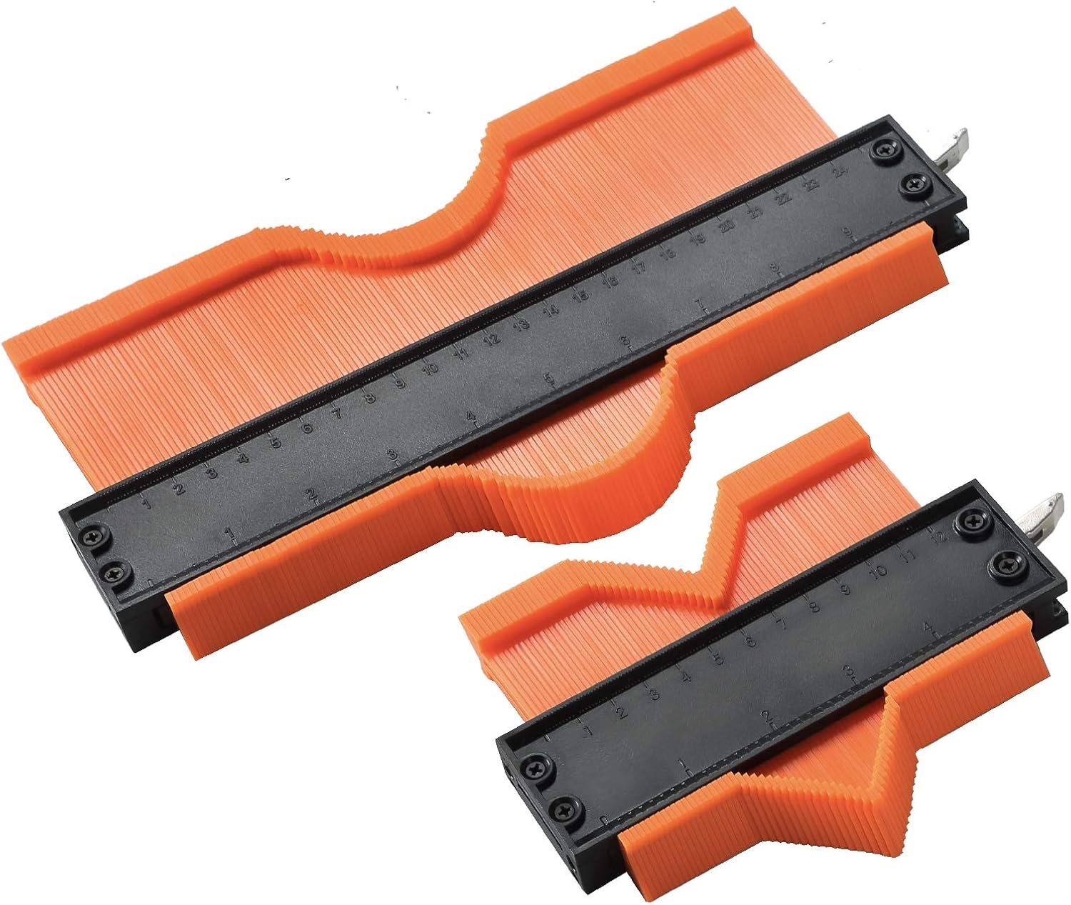 AmaCupid Contour Gauge Profile Tool.Construction Ruler with Lock 10inch 5inch,Copy Corners and Irregular Shapes Duplicator, Woodworking Measuring Layout Tools.Christmas,Thanksgiving Day Gifts for Men - - 