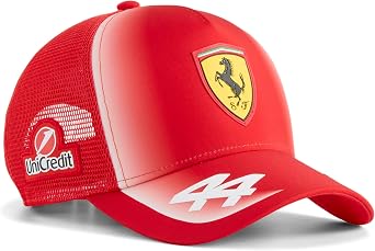 PUMA Scuderia Ferrari F1 Lewis Hamilton Kids Trucker Hat - Red - One Size