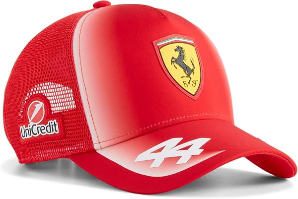 Gorra Trucker PUMA Scuderia Ferrari F1 Lewis Hamilton para Niños - Roja - Talla Única