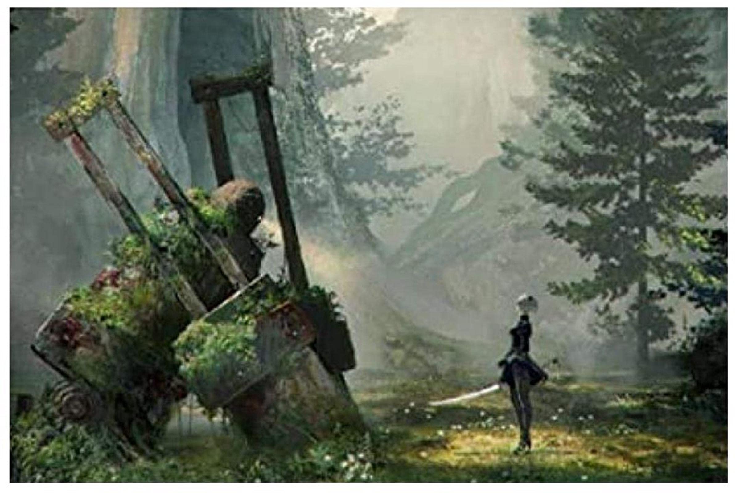 Amazon Co Jp ニーアオートマタ壁紙hdポスター装飾画リビングルームポスター寝室絵画家の装飾印刷油絵キャンバスウォールアートポスター フレームレス ホーム キッチン Amazon Co Jp ニーアオートマタ壁紙hdポスター装飾画リビングルームポスター寝室絵画家の装飾印刷油絵キャンバスウォールアートポスター フレームレス ホーム キッチン