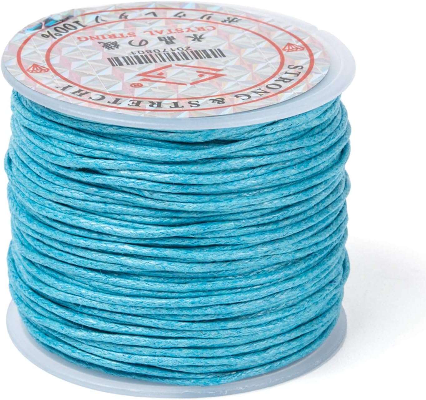 Craftdady 10 Rolls 1mm Waxed Cotton Twine Cord Random Colors Macrame Braided Bracelet Making Beading Thread String for Friendship Jewelry Choker Necklace Craft Making (Total 273 Yards)