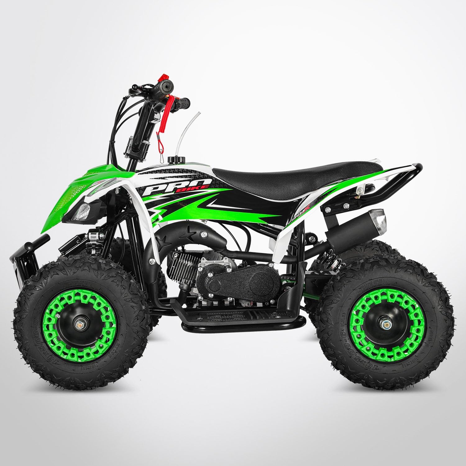 Pocket Quad TIRAX 49 - Mini Quad Enfant 50cc - Vert et blanc