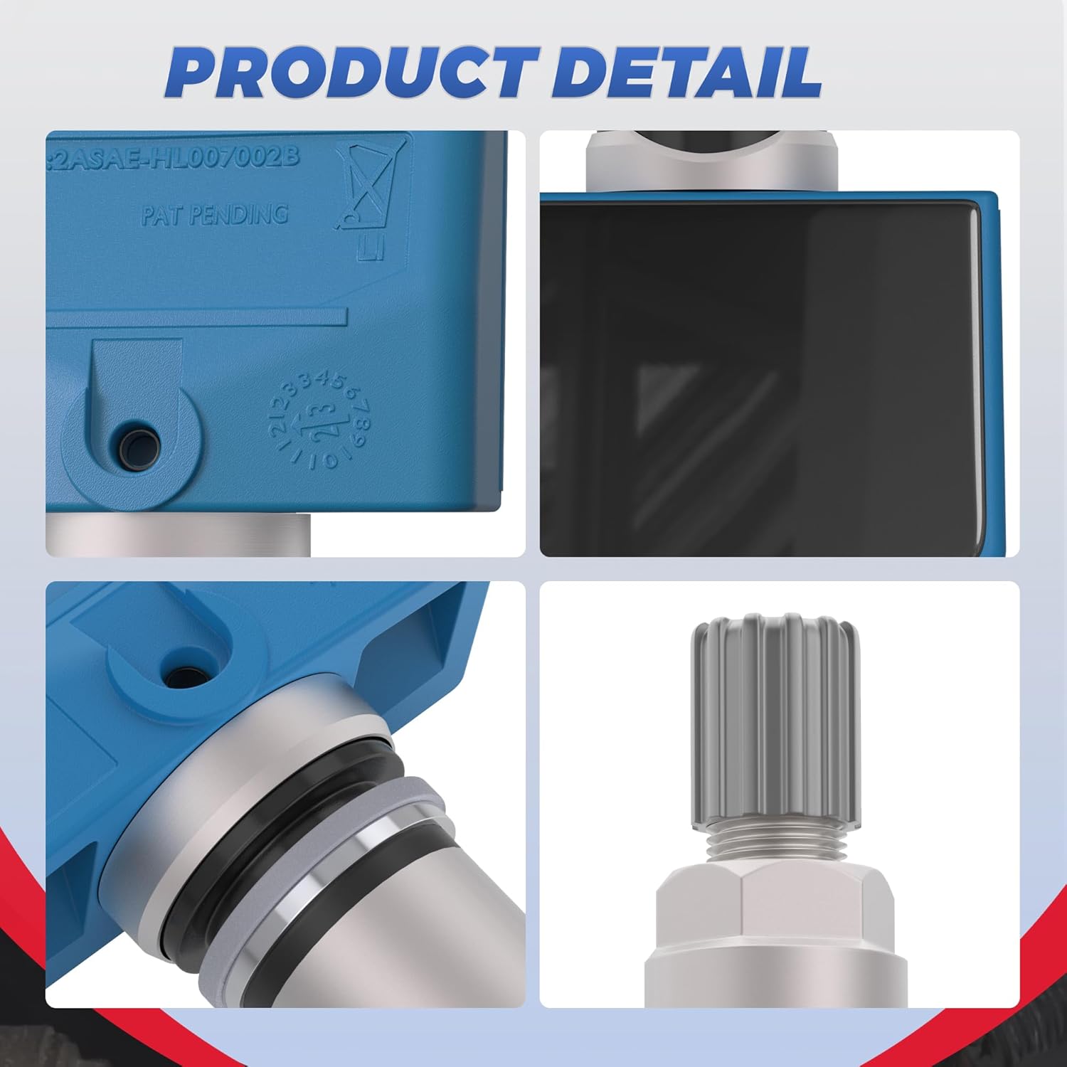 TPMS Tire Pressure Monitoring System Sensor 40700-1AA0B 40700-1AA0D Compatible with 2008-2010 Infiniti M35 M45 QX56 Nissan Armada Altima Maxima Frontier Rogue Sentra 315MHZ 4PCS (Blue)